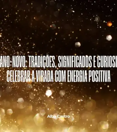 Black and gold New Years Traditions modern presentation