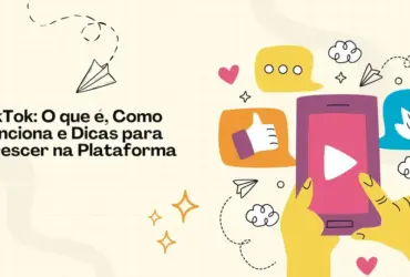 TikTok: A Revolução Digital que Transformou o Jeito de Criar e Consumir Conteúdo 6 Cream and Colorful Illustration Social Media Marketing Presentation