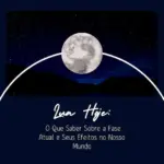 Post Frase sobre a Lua Animado Azul Escuro