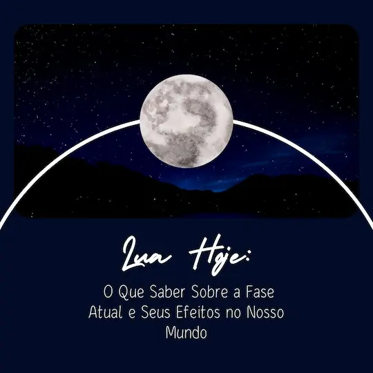 Post Frase sobre a Lua Animado Azul Escuro