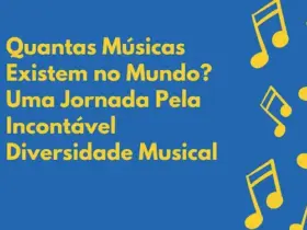 Apresentacao com Diretrizes a Amarelo e Azul com Notas de Musica