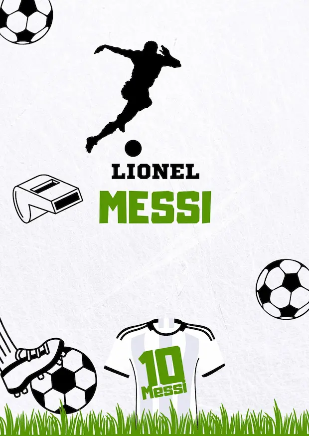 Convite aniversario futebol ilustracao moderno verde branco