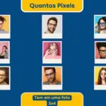 Montagem de Fotos para loja de oculos azul e amarelo simples
