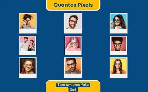 Montagem de Fotos para loja de oculos azul e amarelo simples